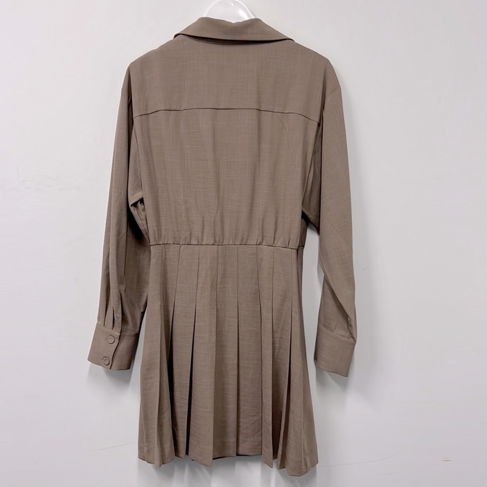 Other Stories Pleated Button Mini Dress - Picture 9 of 9